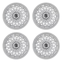 Jogo de calotas 601ar-pta aro 14 aro de pressão + emblema de papel volkswagen