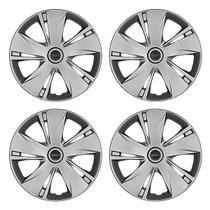 Jogo de Calotas Aro 14 451AR-PTA + Emblema Alumínio Nissan Preto