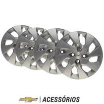 Jogo De Calotas Aro 15 Prata Lt Original Onix prisma agile astra meriva montana spin