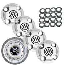 Jogo de calotas calotinhas centrais miolo de roda VW voyage gol saveiro aro 13 14 15 16