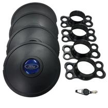 Jogo de Calotas de Centro Miollo para Ford Ka Aro 14 2015/2019 Estilo Tradicional Preto Jogo de Calotas de Centro Miollo para Ford Ka Aro 14 2015/2019 Estilo Tradicional Preto