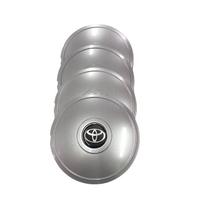 Jogo de Calotas de Centro Miollo para Toyota Etios Aro 14 2012/2019 Estilo Tradicional Prata