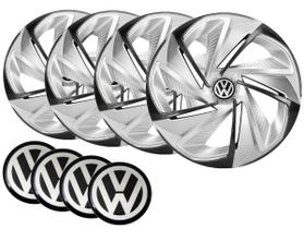 Jogo de Calotas Esportivas Aro 13 Gol Parati UP Com emblema Vw ELITTE