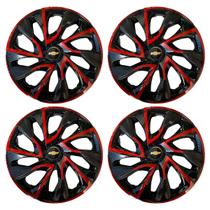 Jogo de calotas esportivas ds4 13 red cup + emblema gm chevrolet