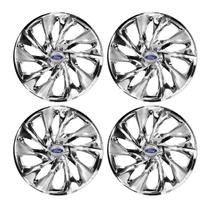 Jogo de calotas esportivas ds4 14 chrome + emblema ford