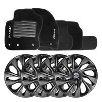 Jogo de calotas esportivas ds4 15 graphite + tapete bordado ford focus 13/14 Jogo de calotas esportivas ds4 15 graphite + tapete bordado ford focus 13/14