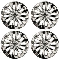 Jogo de calotas esportivas passat cc 13 chrome + emblema alumínio volks 3d Jogo de calotas esportivas passat cc 13 chrome + emblema alumínio volks 3d