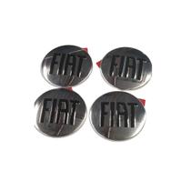 Jogo de Calotinha Centro Roda Fiat 60cm Dupla Face Cromada