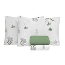 Jogo De Cama 100% Algodão King Size 150 Fios Fiori