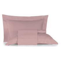 Jogo de Cama 100% algodão Queen Size Liso 180 Fios Nova América