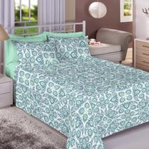 Jogo De Cama 140 Fios Queen 100% Algodão Carla - Bene Casa