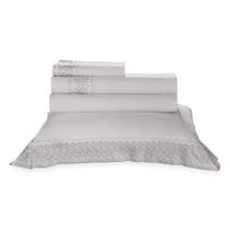 Jogo de Cama 200 Fios Melody Renda Nice Queen Buettner 4 Peças Jogo de Cama 200 Fios Melody Renda Nice Queen Buettner 4 Peças
