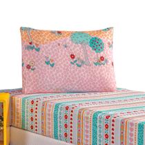 Jogo de Cama 2Pç Kit Lençol Com Elástico e Fronha Bouti Kids