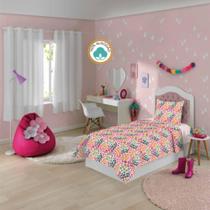 Jogo De Cama 3 Peças Lepper Menina 100% Algodão Jogo De Cama 3 Peças Lepper Menina 100% Algodão