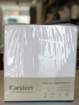 Jogo de cama 3 pecas liss cor 1 branco solteiro karsten Jogo de cama 3 pecas liss cor 1 branco solteiro karsten