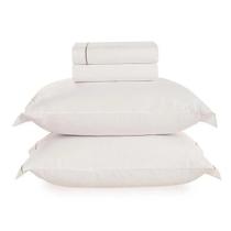 Jogo De Cama 4 Pecas Royale Cor 1 Branco Taupe Queen