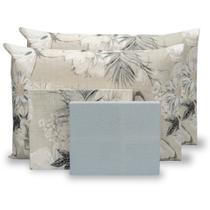 Jogo De Cama 4 Peças Super King Lençol 180 Fios c/ Elástico Percal Estampado Jogo De Cama 4 Peças Super King Lençol 180 Fios c/ Elástico Percal Estampado