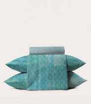Jogo De Cama 4 Peças Supercal Queen Corttex Verde Jogo De Cama 4 Peças Supercal Queen Corttex Verde