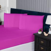 Jogo de Cama 400 Fios Percal Liso Clean Toque 100% Suave