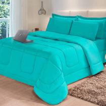 Jogo de Cama 6 Peças Aconchego Dupla Face Casal Queen Tiffany Casa Dona