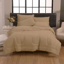 Jogo de Cama 6 Peças Edredom Casal Queen Com Jogo de Lençol 100% Algodão