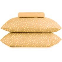 Jogo de Cama Altenburg Bits Malha 3 Peças Queen Amarelo