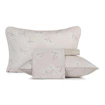 Jogo de Cama Altenburg Malha Algodão Casal Pampa 4pçs Cor:Bege FloralTamanho:Casal 1,38mx1,88mx30cm Jogo de Cama Altenburg Malha Algodão Casal Pampa 4pçs Cor:Bege FloralTamanho:Casal 1,38mx1,88mx30cm
