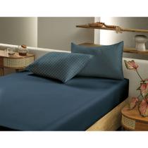 Jogo de Cama Altenburg Slim Ta 3 Peças King Marinho Jogo de Cama Altenburg Slim Ta 3 Peças King Marinho