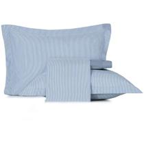 Jogo de Cama Altenburg Stripe Ta Uw 4 Peças Queen Azul Jogo de Cama Altenburg Stripe Ta Uw 4 Peças Queen Azul