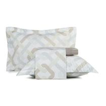 Jogo de Cama Altenburg Toque Acetinado Vichy King 4pças: Jogo de Cama Altenburg Toque Acetinado Vichy King 4pças: