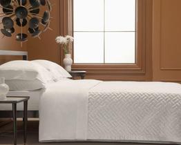 Jogo de Cama Andreza Provence King - Percal 600 Fios - Marfim