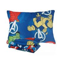 Jogo de Cama Avengers Solteiro Microfibra 2 Peças 1,40x2,20m