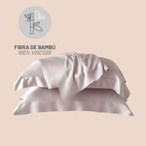 Jogo de Cama Bali 400 fios Fibra de Bambu Kacyumara - Rosa