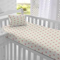 Jogo de Cama Berço Pipoca 02 Peças Lençol Fio Egípcio