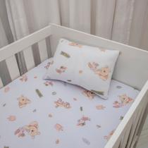 Jogo De Cama Berço Ursinho Pooh Disney 02 Peças 100% Algodão