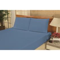 Jogo de Cama Bianca Casal 3 pç Azul Bebê