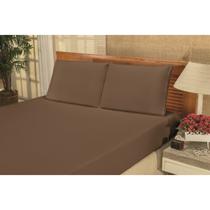 Jogo de Cama Bianca Casal 3 pç Marrom