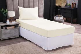 Jogo de Cama Box Solteiro 2 pcs Lençol de Baixo com Elastico 180 Fios 100% Algodão