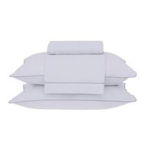 Jogo de Cama Buddemeyer Basic 180 Fios 4 Peças King Cinza