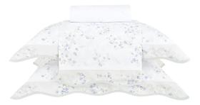 Jogo de Cama Buddemeyer Gran Percalle Celeste- 200 Fios - King