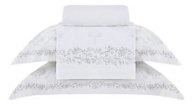 Jogo de Cama Buddemeyer Gran Percalle King Blanche 4 Peças 100% Algodão 200 Fios Jogo de Cama Buddemeyer Gran Percalle King Blanche 4 Peças 100% Algodão 200 Fios