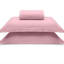 Jogo de Cama Buettner Casal Malha Liso 3 Peças Image Rose
