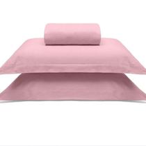 Jogo de Cama Buettner Casal Malha Liso 3 Peças Image Rose
