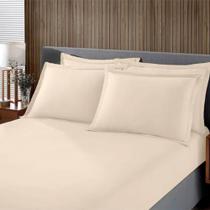 Jogo De Cama Buettner King Malha Liso 3 Peças Image Perola