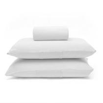 Jogo de Cama Buettner Queen Malha Basic Liso 3 Peças Branco Jogo de Cama Buettner Queen Malha Basic Liso 3 Peças Branco