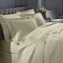 Jogo De Cama Buettner Queen Percal 1000 Fios 4 Pçs Nude