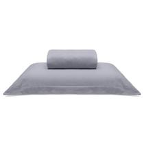 Jogo de Cama Buettner Solteiro King Malha 100% Algodão Liso 2 Peças Image Cinza Jogo de Cama Buettner Solteiro King Malha 100% Algodão Liso 2 Peças Image Cinza