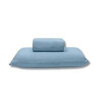 Jogo de Cama Buettner Solteiro King Malha Basic Liso 2 Peças Jeans