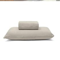 Jogo de Cama Buettner Solteiro Malha Basic Liso 2 Peças Trigo Jogo de Cama Buettner Solteiro Malha Basic Liso 2 Peças Trigo