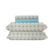 Jogo de Cama Capri Casal 4 Peças - Percal 150 Fios 100% Algodão Têxtil Arte